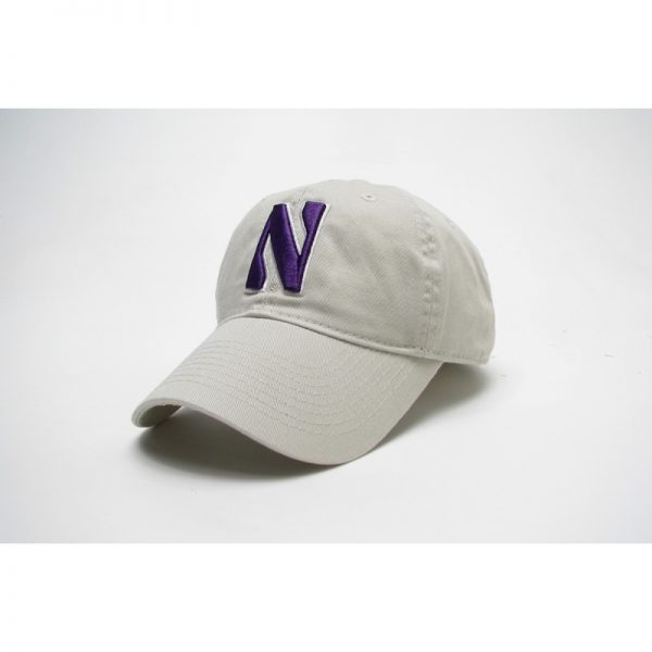 Northwestern Wildcats Legacy Unconstructed Fitted Almond Cream Hat with Stylized N Design