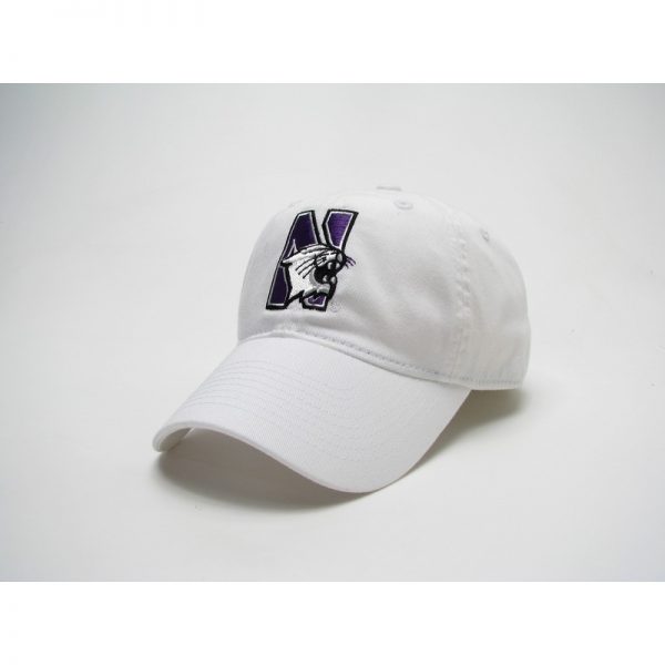Northwestern Wildcats Legacy Unconstructed Fitted White Hat with N-Cat Design