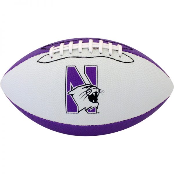 Northwestern Wildcats Rubber Junior Football 10.5"