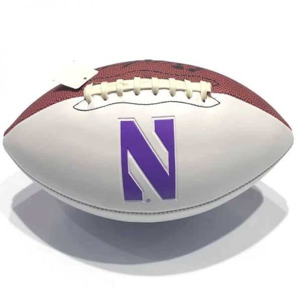 Northwestern University Wildcats Regulation Size Autograph/Signature Football 11.5" - Image 2