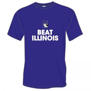 Northwestern Wildcats Beat Illinois Fighting Illini Tee Shirt