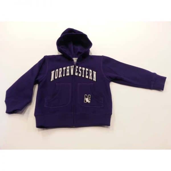 Northwestern Wildcats Purple Toddler Zip-Hood Sweatshirt