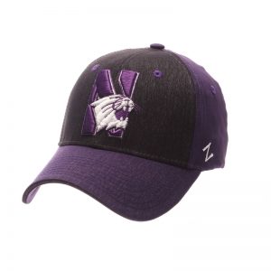 Northwestern Wildcats Zephyr Constructed Flex Fit Super Light Soft Fleck Purple/Black Hat With N-Cat Design