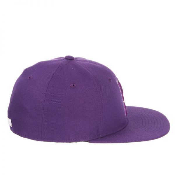 Northwestern Wildcats Zephyr Purple Fitted Hat with Stylized N-Cat Design