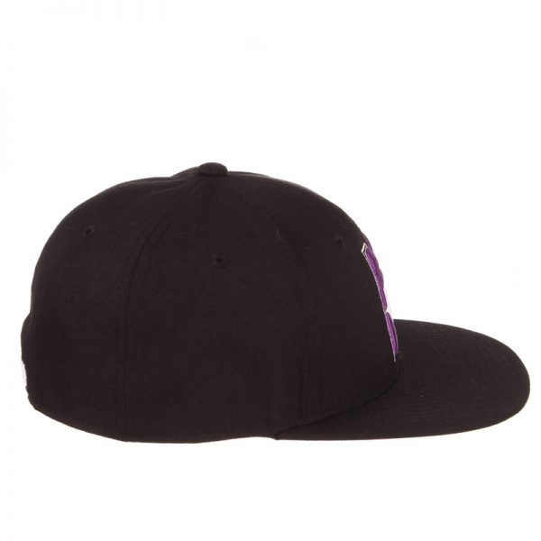 Northwestern University Wildcats Zephyr Black Fitted Hat with Stylized N-Cat Design - Image 7
