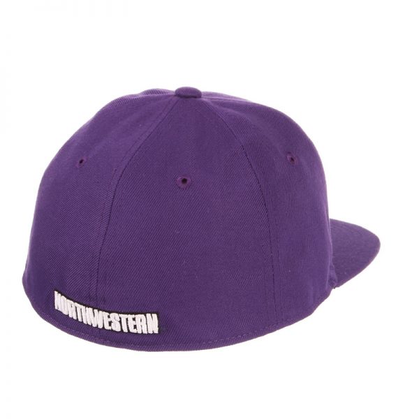 Northwestern Wildcats Zephyr Purple Fitted Hat with Stylized N Design