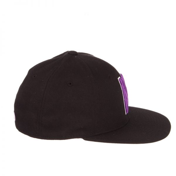 Northwestern University Wildcats Zephyr Black Fitted Hat with Stylized N Design - Image 7