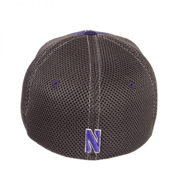 Northwestern Wildcats Zephyr Constructed Flex Fit Purple/Charcoal Hat with Tonal N-Cat Design