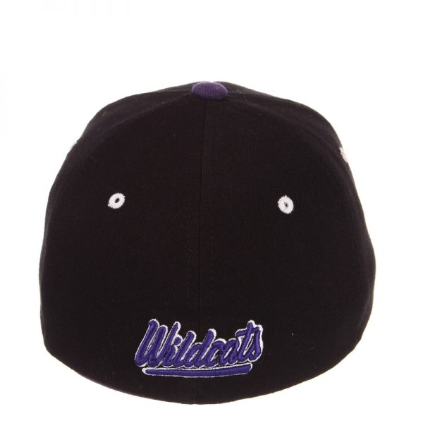 Northwestern University Wildcats Zephyr Constructed Flex Fit Black Hat with Stylized N Design with Embroidered Visor - Image 4