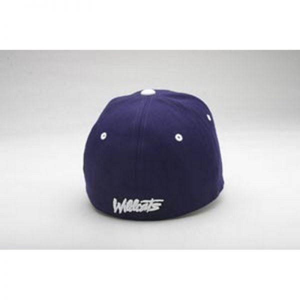 Northwestern University Wildcats Zephyr Dark Purple Fitted Hat with Stylized N-Cat Design - Image 3