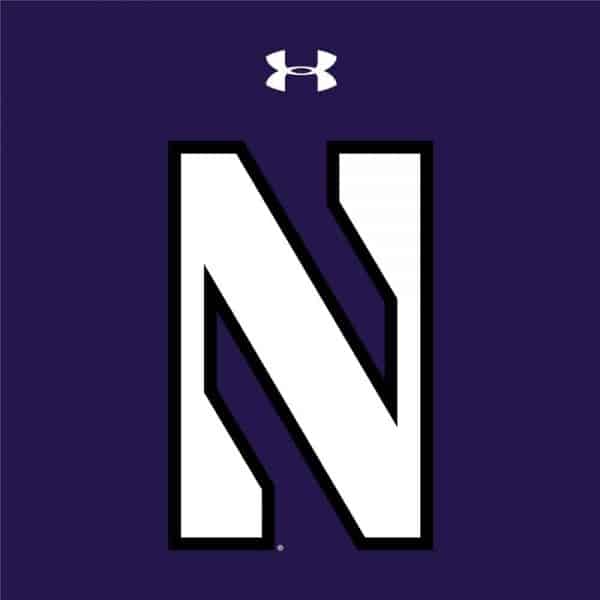 Northwestern University Wildcats Youth Under Armour Tactical Tech™ Purple Hooded Sweatshirt with Stylized N Design - Image 4