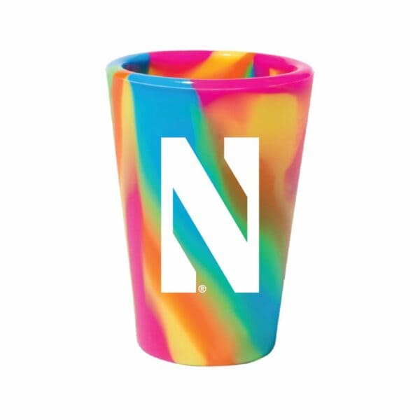 Northwestern University Wildcats Hippie Hop 1.5oz Silicone Shot Glass
