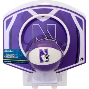 Northwestern University Wildcats 4" Softee Basketball With The Hoop