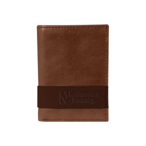 Northwestern University Wildcats Westbridge Tan/Cognac Two Tone Genuine Leather Trifold Wallet
