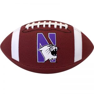 Northwestern University Wildcats Regulation Size Football With N-Cat Design