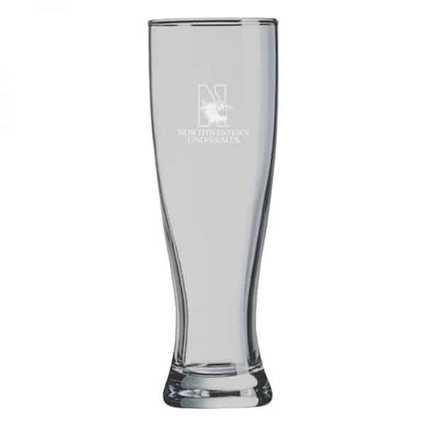 Northwestern University Wildcats 20 oz. Laser Engraved Big Boy Pilsner With N-Cat Design