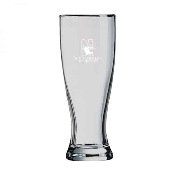 Northwestern University Wildcats 16 oz. Laser Engraved Pilsner With N-Cat Design