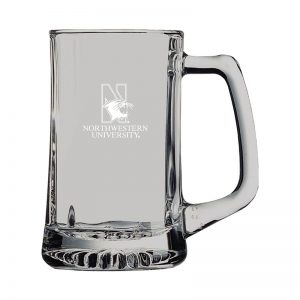 Northwestern University Wildcats 15 oz. Laser Engraved Belgian Mug With N-Cat Design