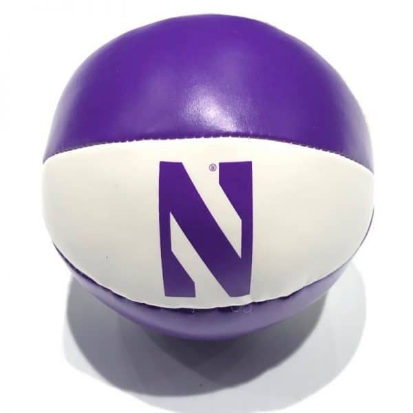 Northwestern University Wildcats 4" Softee Basketball With Stylized N Design