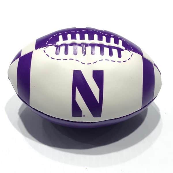 Northwestern University Wildcats 6" Softee Football With Stylized N Design
