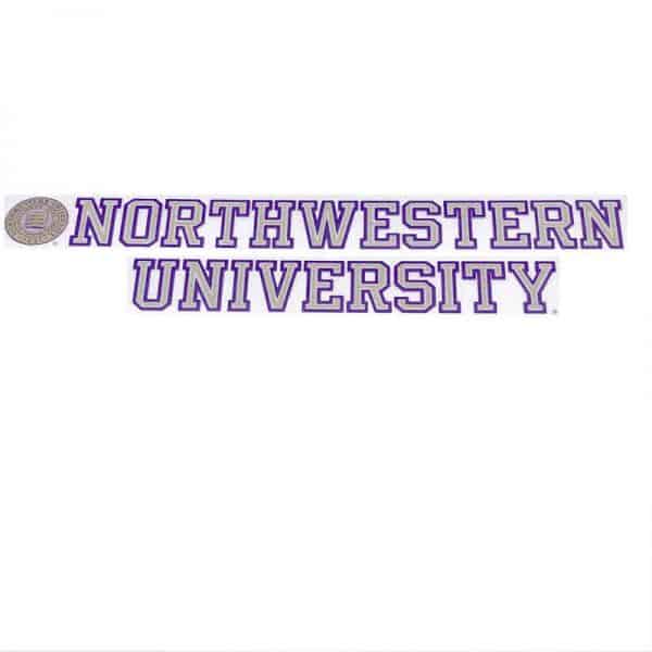 Northwestern University Wildcats Vintage Sport Design Inside Application Window Decal 3.25"X7"