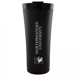 Northwestern University Wildcats 18 oz Laser Engraved Black Starry Sky Travel Tumbler Mug