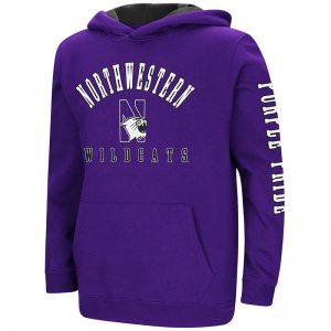 Northwestern University Wildcats Colosseum Purple Youth Berminator Zone II Pullover with N-Cat Design