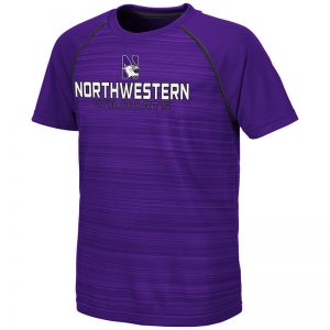Northwestern University Wildcats Colosseum Youth Purple Buenos Aires S/S T-Shirt with N-Cat Design