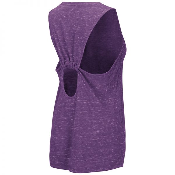 Northwestern University Wildcats Colosseum Ladies Purple The Bing Tank with N-Cat Design-Back