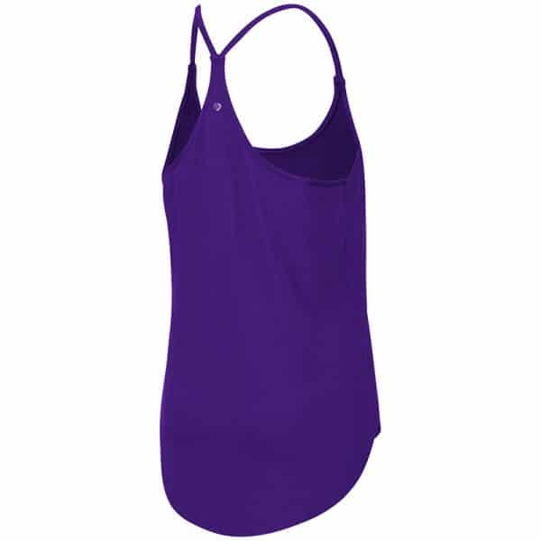 Northwestern University Wildcats Colosseum Ladies Purple Dunkirk Tank with N-Cat Design-Back