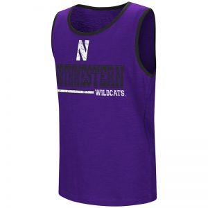 Northwestern University Wildcats Colosseum Youth Purple Legends Never Die Tank with Stylized N Design