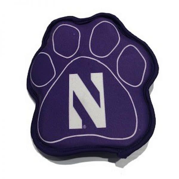 Northwestern University Wildcats Paw Shaped (8") Squeak Toy