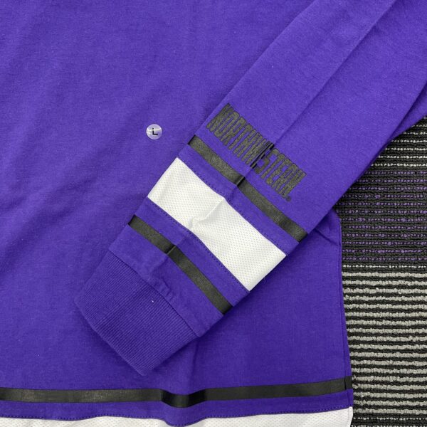 Northwestern University Wildcats Colosseum Ladies Purple All Around Oversized L/S Top with N-Cat Design - Image 6