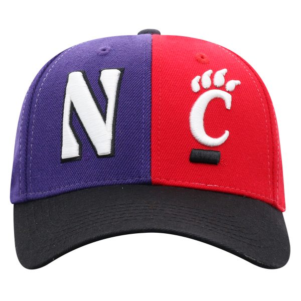 Northwestern University Wildcats House Divided Hat with Cincinnati Bearcats