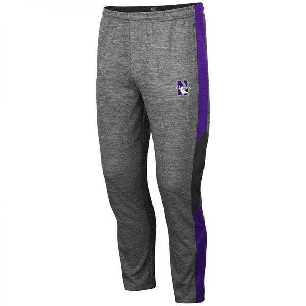 Northwestern University Wildcats Colosseum Men's Bart Track Pant With Embroidered N-Cat Design