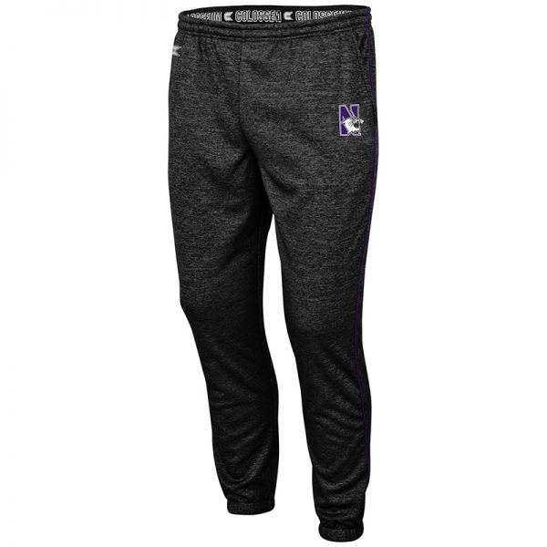 Northwestern University Wildcats Colosseum Men's Burns Pant With Embroidered N-Cat Design