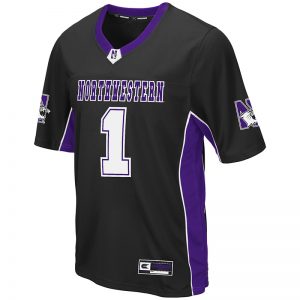 Northwestern University Wildcats Colosseum Men's Black Max Power Football Jersey