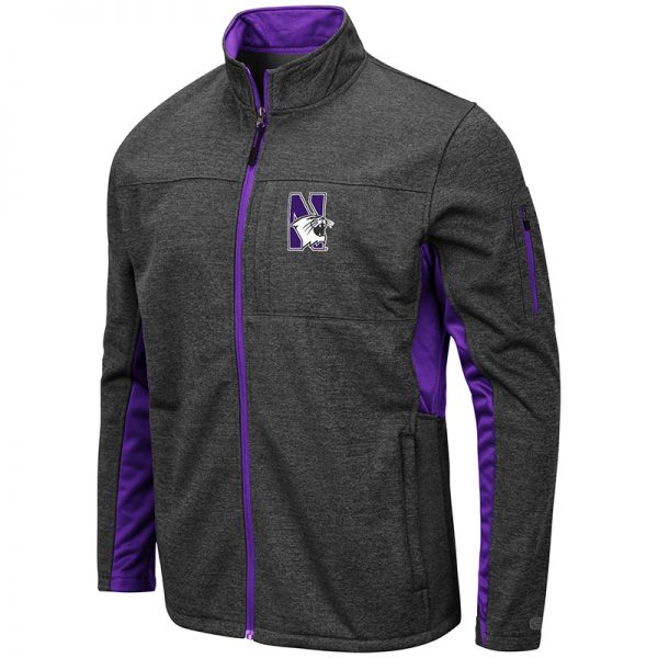 Northwestern University Wildcats Colosseum Men's Bumblebee Jacket with N-Cat Design