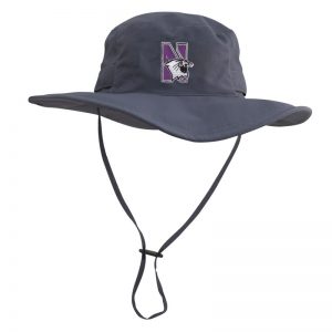 Northwestern University Wildcats Charcoal Grey Outback Boonie Hat With N-Cat Design