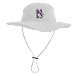 Northwestern University Wildcats White Outback Boonie Hat With N-Cat Design