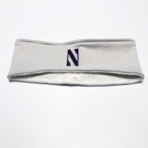 Northwestern University Wildcats White Fleece Headband With Stylized N Design