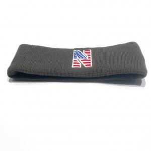Northwestern University Wildcats Grey Knit Headband with Stars & Stripes Stylized N Design