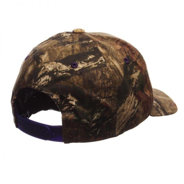 Northwestern University Wildcats Zephyr Constructed Adjustable Snapback Camo Hat With Arch Northwestern and Oval N Design-2