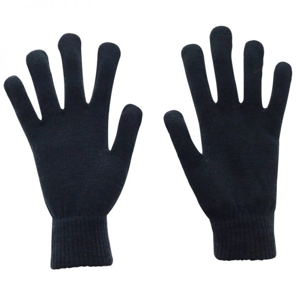 Northwestern University Wildcats Black Knit Gloves With N-Cat Design - Image 2