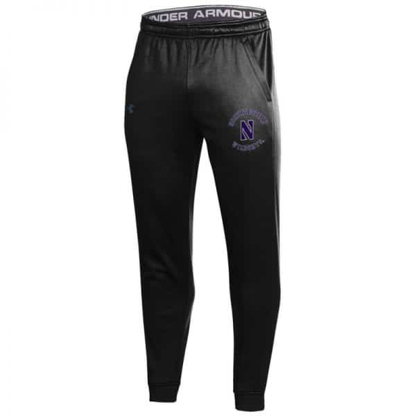Northwestern University Wildcats Men's Under Armour Black Armour Fleece Pants