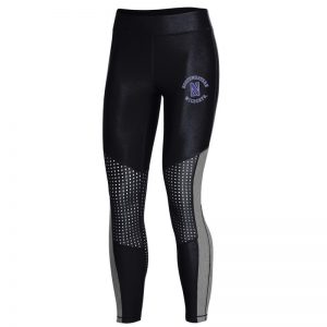 Northwestern University Wildcats Ladies Under Armour Black/Black Pocket Crop Pants