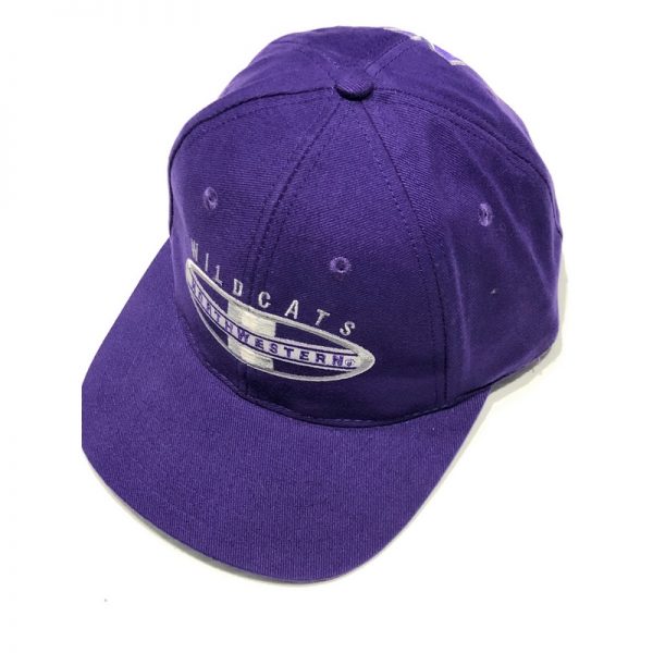 Northwestern University Wildcats Purple Authentic Vintage Snapback Flatrim Hat From 1995 Rose Bowl Year