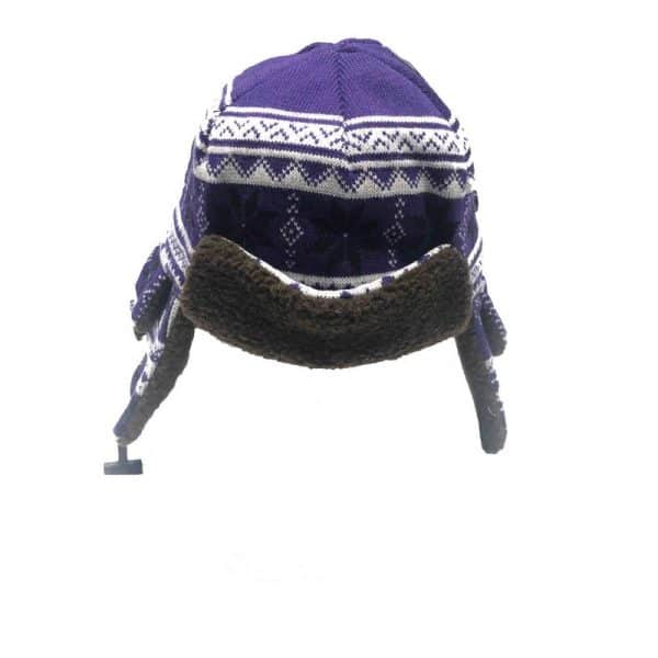 Northwestern University Wildcats Adult Bomber Style Fleece Lined Knit Hat