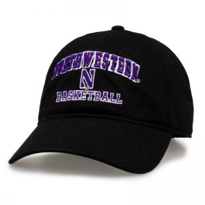 Northwestern University Wildcats Unconstructed Purple Cotton Twill Hat with Basketball Design