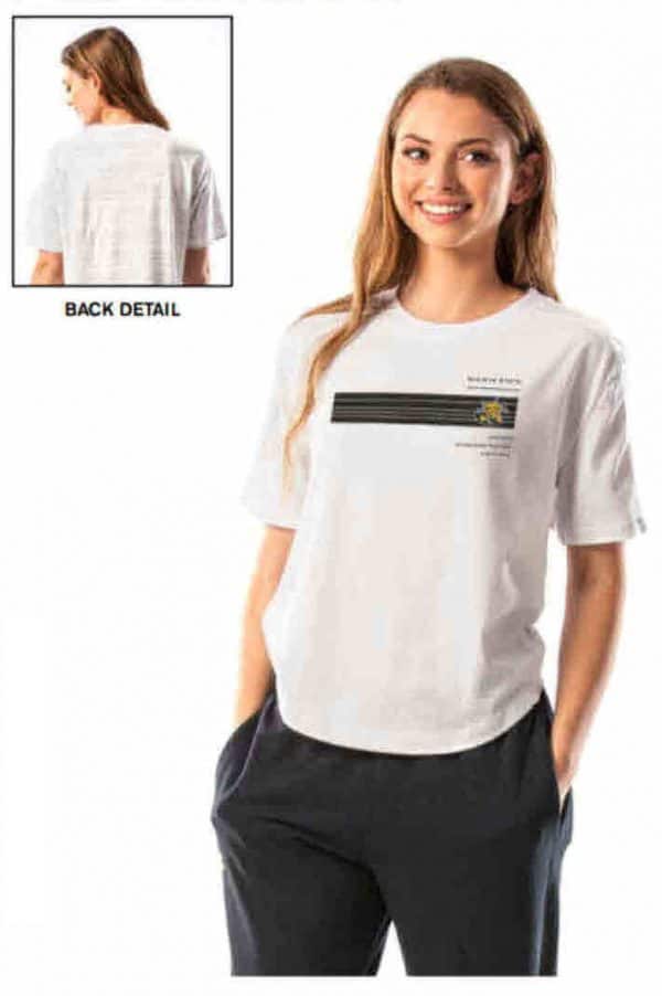 Northwestern University Wildcats Ladies Under Armour Training Camp Performance Cotton Short Sleeve Tee-3